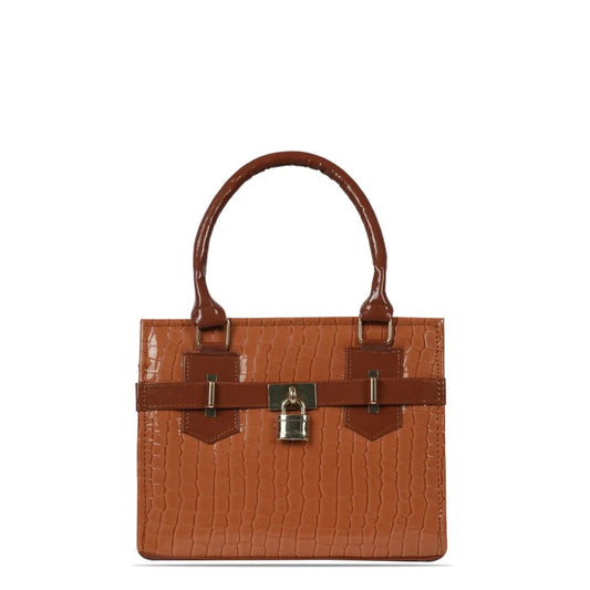Exclusu Creamy Shine Lock Bag